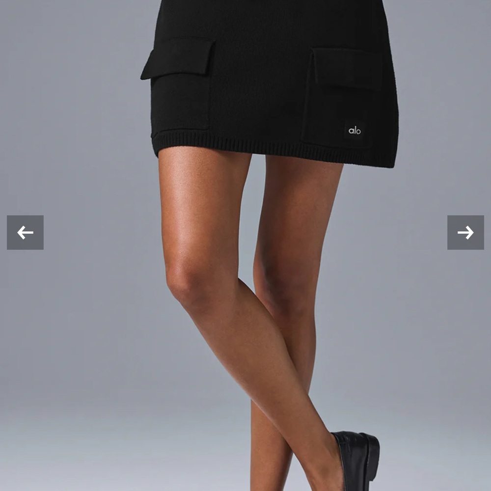 ALO Yoga , Scholar Knit Cargo Skirt